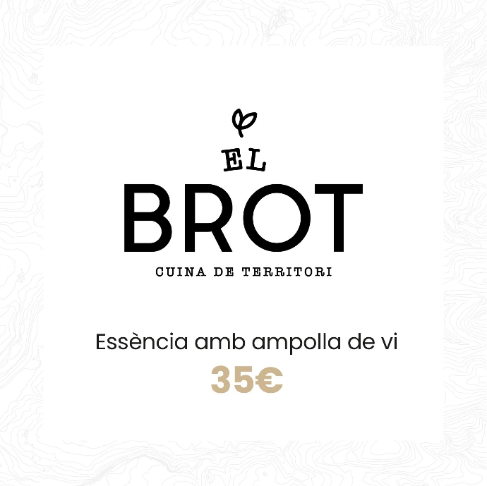Essència amb ampolla de vi